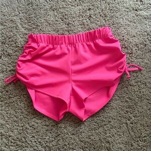 Five Dancewear (Five The Label) Vibrant Pink Side Tie Shorts, Size XS